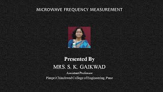 Microwave Frequency measurement [upl. by Zurheide369]