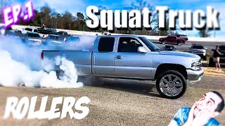 Rollers on Squat Truck \ Loud Exhaust \ Takeover on the Trucks [upl. by Sinai502]