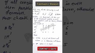 which one is the fermion Particle  Fermion and Boson Particles  Identical Particles ytshorts [upl. by Ragnar780]