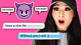 Reacting To The Funniest Savage Texts [upl. by Ahsak]