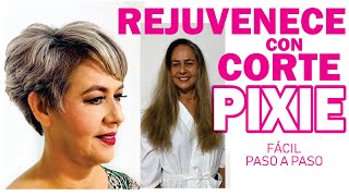 REJUVENECE con corte Pixie Extremo paso a paso REJUVENATE with Pixie Extreme cut [upl. by Vincentia]