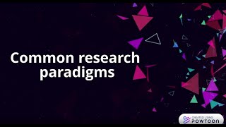 Common research paradigms [upl. by Freya]