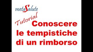 METASALUTE tutorial tempistiche per rimborso [upl. by Lauter]