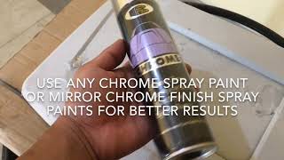 Bosny chrome spray paint  headlight restoration [upl. by Oraneg]