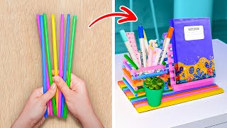 COOL SCHOOL STATIONERY IDEAS 😍🎒 SCHOOL HACKS amp CRAFTS [upl. by Celia]