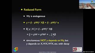 Applied Spatial Regression Analysis  Lecture Spatial Regression Specifications [upl. by Lotte]