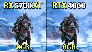 RX 5700 XT vs RTX 4060  Test in 8 Games  FSR 31 amp DLSS 3 Frame Generation [upl. by Hospers]