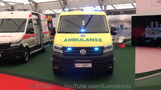 Norwegian VW Crafter AMZ Ambulance  Exterior Lighting amp Interior  Rettmobil 2024 [upl. by Nnylirak]