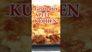 Gestreuter APFELKUCHEN  schnell gemacht und köstlich shorts [upl. by Tniassuot]