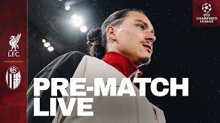 PreMatch Live Liverpool vs Bologna  UEFA Champions League matchday from Anfield [upl. by Connors]