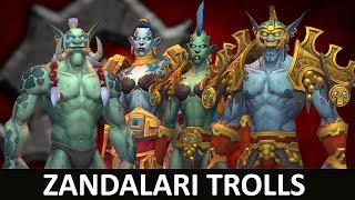 Zandalari Trolls  Horde Allied Race  Cosmetis Armor Sets and Mounts [upl. by Lonyer]