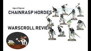 Age of Sigmar Chainrasp Hordes Warscroll Review [upl. by Kiah]