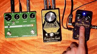 Blue Colander GT420 MkI  EQD Acapulco Gold  DAM Sonic Titan  power amp distortion pedals [upl. by Lakim]