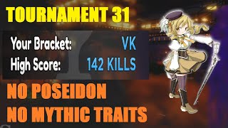 142 KILLS NO POSEIDON  NO MYTHIC TRAITS IN TOURNAMENT 31  Anime Adventures [upl. by Kaela]