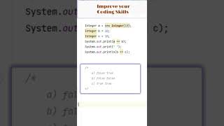 361 Java Coding MCQ Questions for Interviews shorts java coding [upl. by Seditsira559]