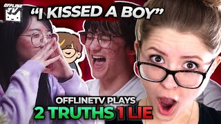 OFFLINETV PLAYS 2 TRUTHS AND 1 LIE REACTION [upl. by Arec]