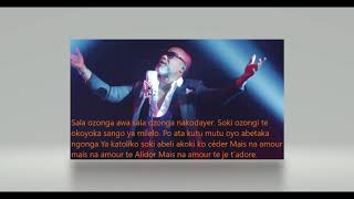 alidor koffi olomidé lyrics [upl. by Alrzc]