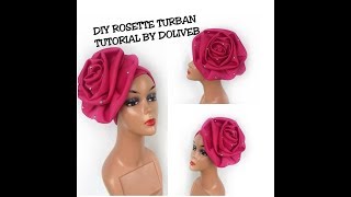 How to make a Rosette Design for Turbans  DIY Turban making [upl. by Rana723]