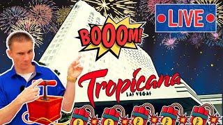 🔴TROPICANA IMPLOSION and Drone Show LIVE in Las Vegas 230 am Tonight [upl. by Mashe]