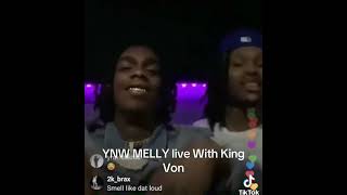 YNW MELLY On INSTAGRAM Live With KING VON ynwmelly lildurk kingvon [upl. by Airaet639]