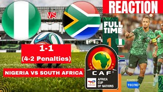 Nigeria vs South Africa 11 42 Penalties Live Africa Cup Nation AFCON Match Super Eagles Bafana [upl. by Sheeran968]