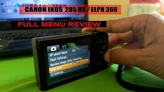 CANON IXUS 285ELPH 360 HS FULL MENU REVIEW [upl. by Hull919]