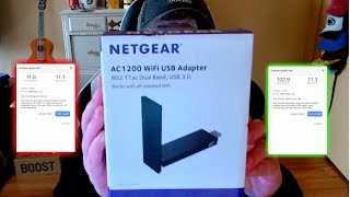 NETGEAR AC1200 WIFI ADAPTER REVIEW AND SETUP 2018 [upl. by Yrrat]