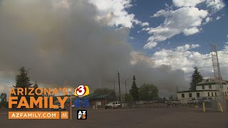 LIVE Bravo Fire burning near Flagstaff [upl. by Ysset695]