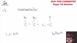 chemathsbob  2021 DSE CHEM Paper 1A Q17 [upl. by Nemrak]