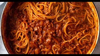 One Pot Pasta Bolognese [upl. by Bach77]