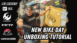 N1 Bikes New Bike Day Unboxing Tutorial amp Bike Build [upl. by Perry]