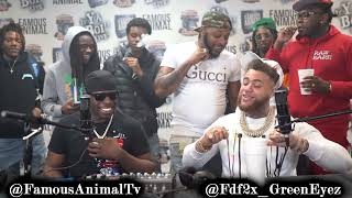 Louisiana Rapper Green Eyez Stops by Drops Hot Freestyle on Famous Animal Tv [upl. by Asteria786]