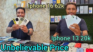 Unbelievable Price এ iphone  iphone 13 only 20k  iphone 16 only 62k  iphone 15 only 47k [upl. by Kinata]