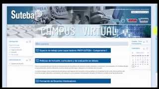 Tutorial de navegación del campus virtual de SUTEBA [upl. by Lucas639]