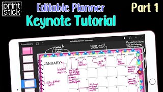 How to Make your Own Digital Planner  Keynote Editable Planner PART 1 [upl. by Otti]