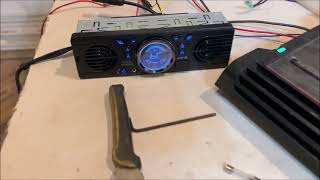 cheap BLUETOOTH radio with built in speakers AOVEISE AV252b [upl. by Meeks953]