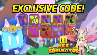 FairyTale World EXCLUSIVE CODE amp Alpha in Roblox BEE SIM [upl. by Maxa]