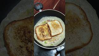 How to make perfect bread omelette shorts food [upl. by Ynnohj500]