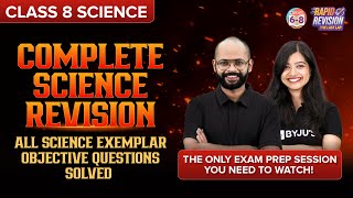 Complete Science Revision  All Science Exemplar Objective Questions Solved  Class 8 CBSE [upl. by Esinereb]