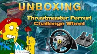 UNBOXING  Volante Thrustmaster Ferrari Challenge Wheel  Euro truck BABY [upl. by Canale38]