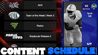 MUT 25 CONTENT SCHEDULE I MISSED AN INSANE GLITCH MADDEN 25 ULTIMATE TEAM [upl. by Marcos]