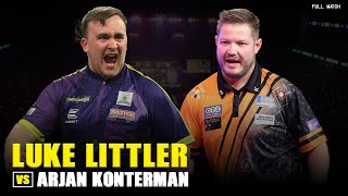 Luke Littler Vs Arjan Konterman FULL MATCH  Winmau World Masters 2022 [upl. by Alimac]