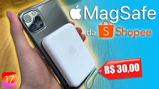 A BATERIA MAGSAFE DE 30 REAIS da Shopee  REVIEW COMPLETO [upl. by Meeki]