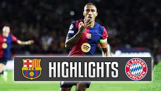 Barcelona  Bayern Munich 41 Highlights Champions League  Raphinha amazing Hattrick [upl. by Ilam]