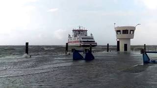 Uthlande Ablegen in Dagebüll bei Sturm 26122016 [upl. by Laen]