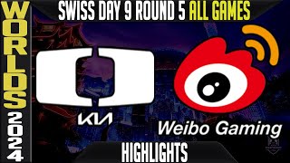 DK vs WBG Highlights ALL GAMES LoL Worlds 2024 Swiss Stage Day 9 Round 5 Damwon KIA vs Weibo Gaming [upl. by Neleag]