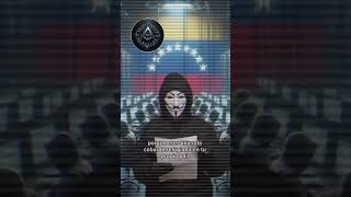 ANONYMOUS MENSAJE A NICOLAS MADURO VENEZUELA CRUDO [upl. by Tsui]