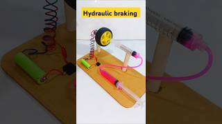 Hydraulic braking System ° DC Motor dcmotor tech shorts wheel motor youtubeshorts [upl. by Nolrac206]