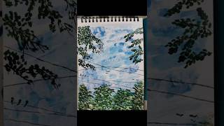 Beautifull nature painting 🖌️art ytshortsviral ytstudio [upl. by Adnarram]