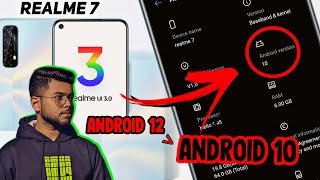 How to DOWNGRADE Realme 7 ANDROID 12 to ANDROID 10🔥 [upl. by Birdella]